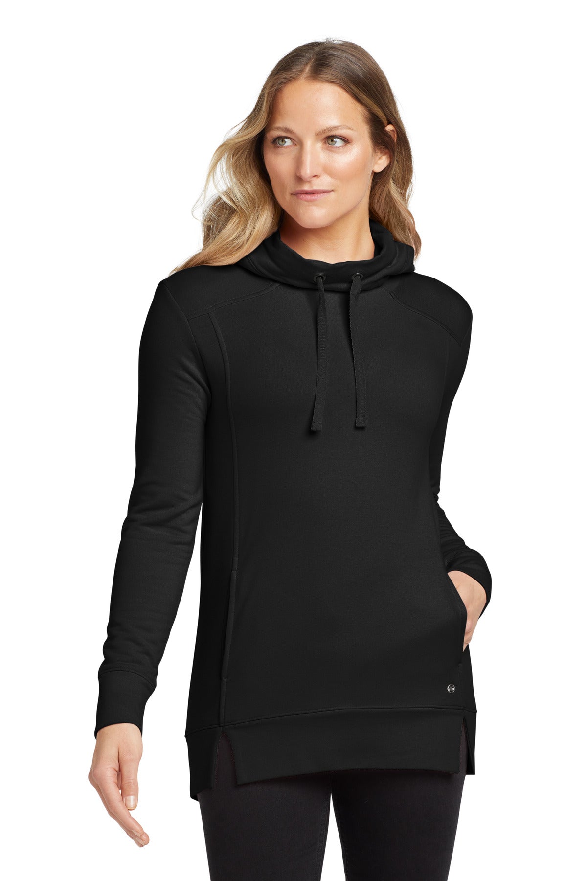 OGIO  Women's Luuma Pullover Fleece Hoodie. LOG810 - Blacktop