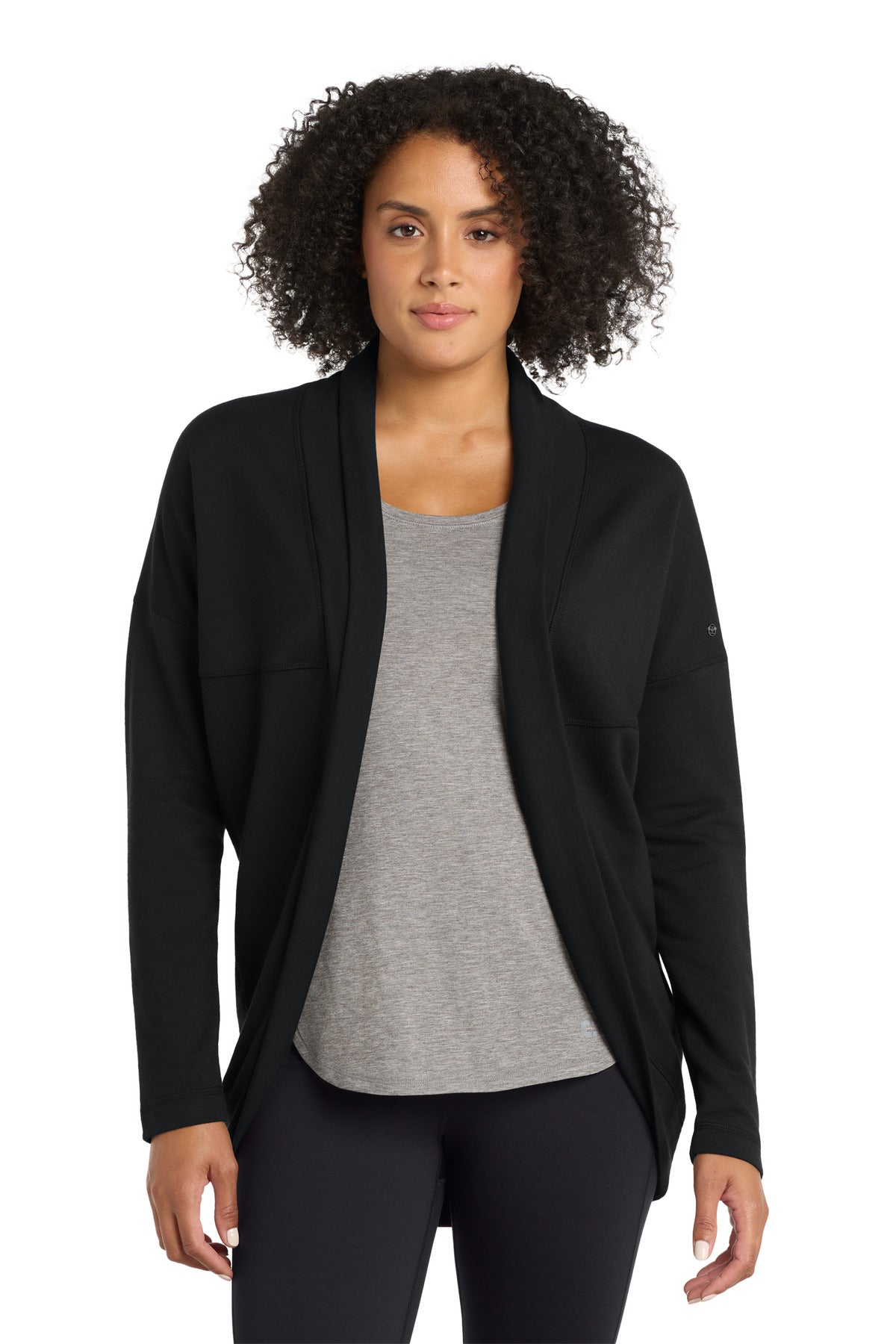 OGIO Women's Luuma Cocoon Fleece. LOG811 - Blacktop