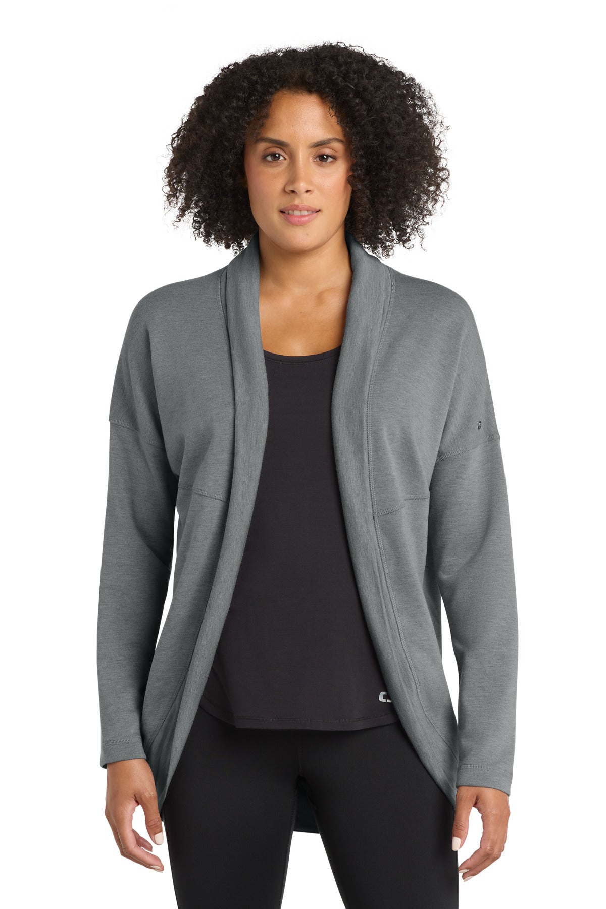 OGIO Women's Luuma Cocoon Fleece. LOG811 - Petrol Grey Heather