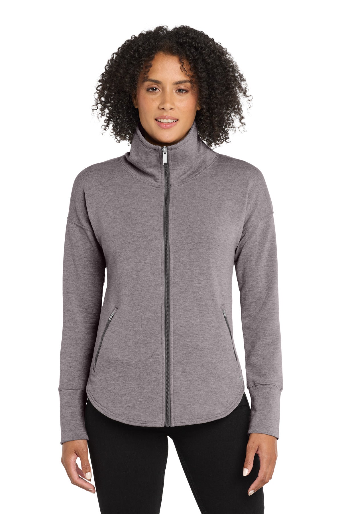 OGIO  Women's Luuma Full-Zip Fleece. LOG812 - Petrol Grey Heather