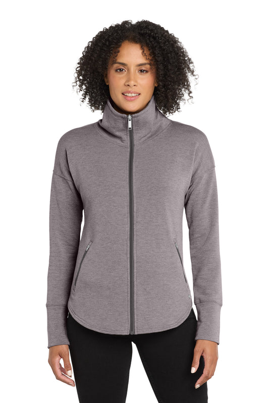 OGIO  Women's Luuma Full-Zip Fleece. LOG812 - Petrol Grey Heather