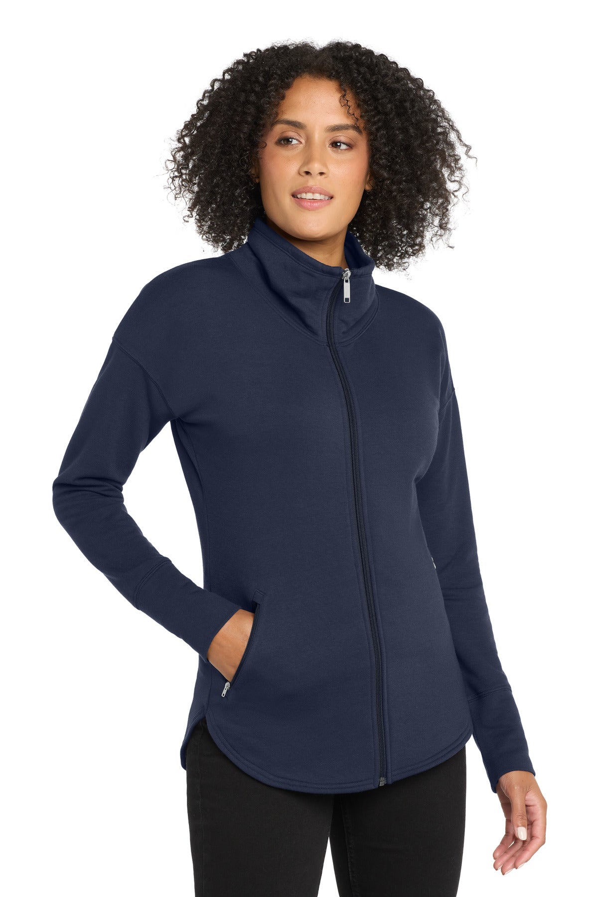 OGIO  Women's Luuma Full-Zip Fleece. LOG812 - River Blue Navy