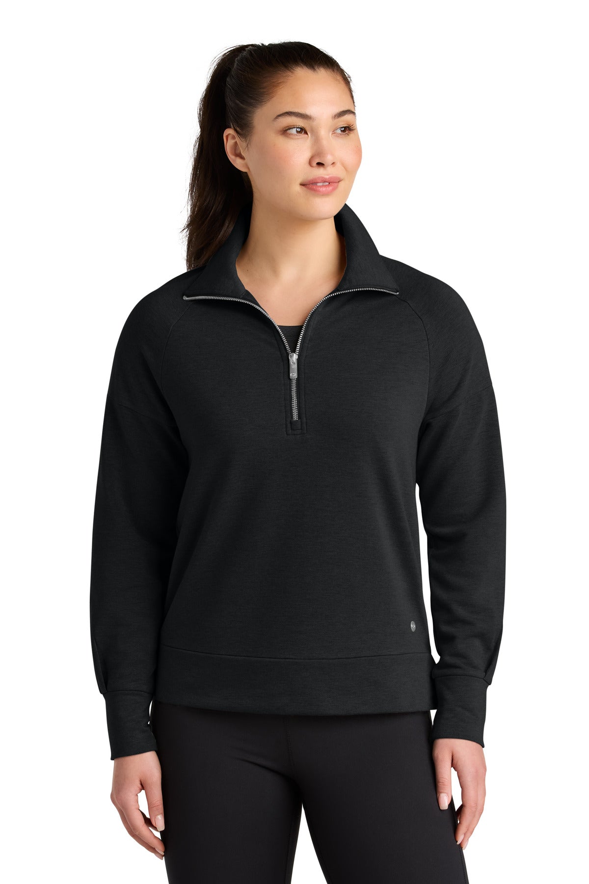 OGIO Women's Luuma 1/2-Zip LOG814 - Blacktop