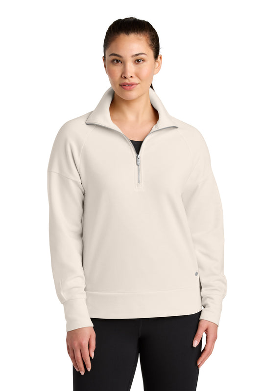 OGIO Women's Luuma 1/2-Zip LOG814 - Light Suede