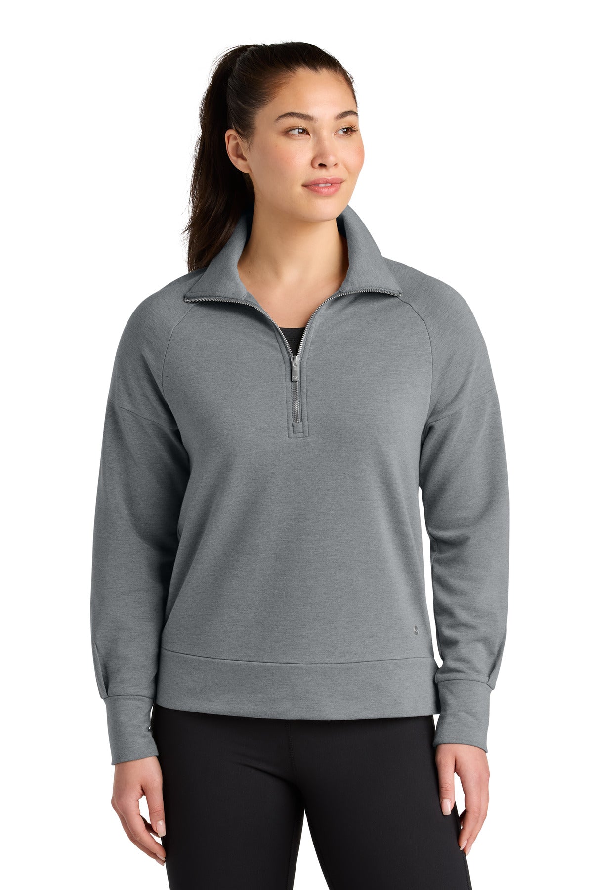 OGIO Women's Luuma 1/2-Zip LOG814 - Petrol Grey Heather
