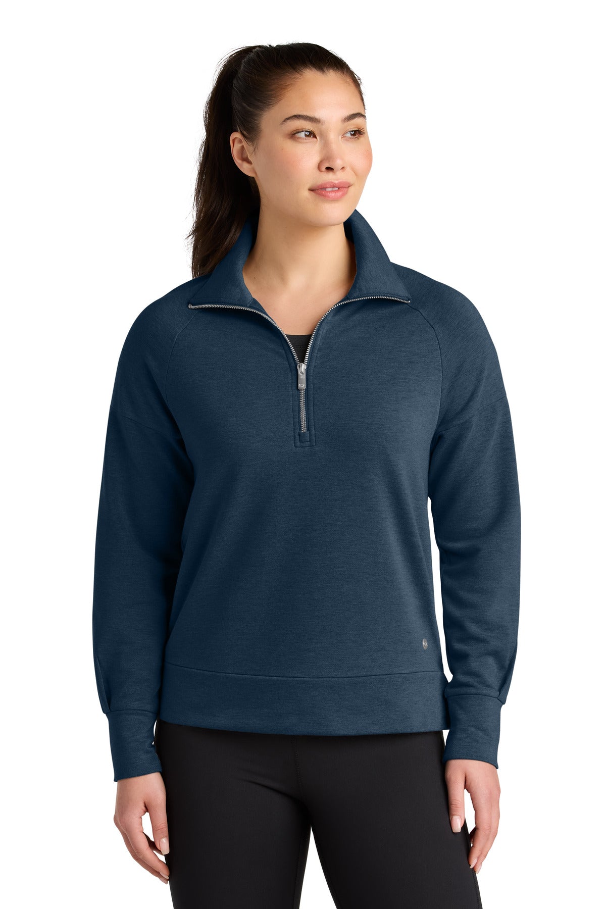 OGIO Women's Luuma 1/2-Zip LOG814 - River Blue Navy