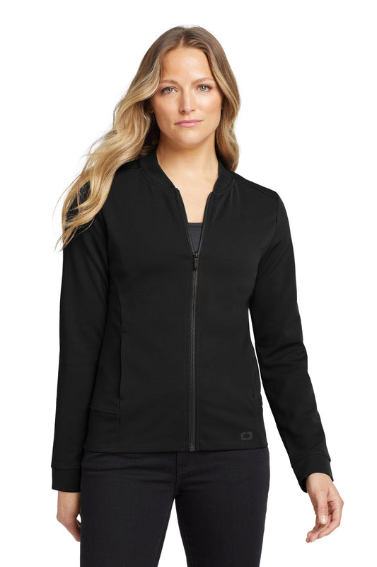 OGIO  Women's Hinge Full-Zip. LOG820 - Blacktop