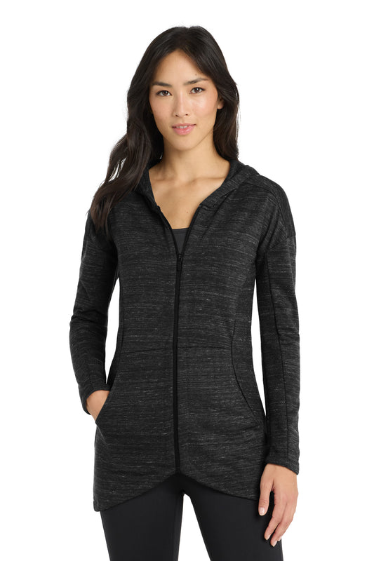 OGIO Women's Flux Full-Zip Hoodie LOG823 - Blacktop Heather