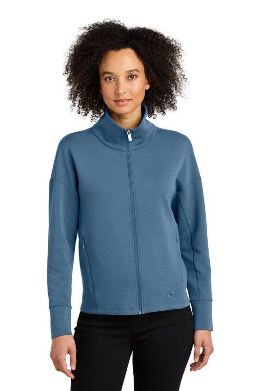 OGIO Women's Transcend Full-Zip LOG860 - Blue Mist