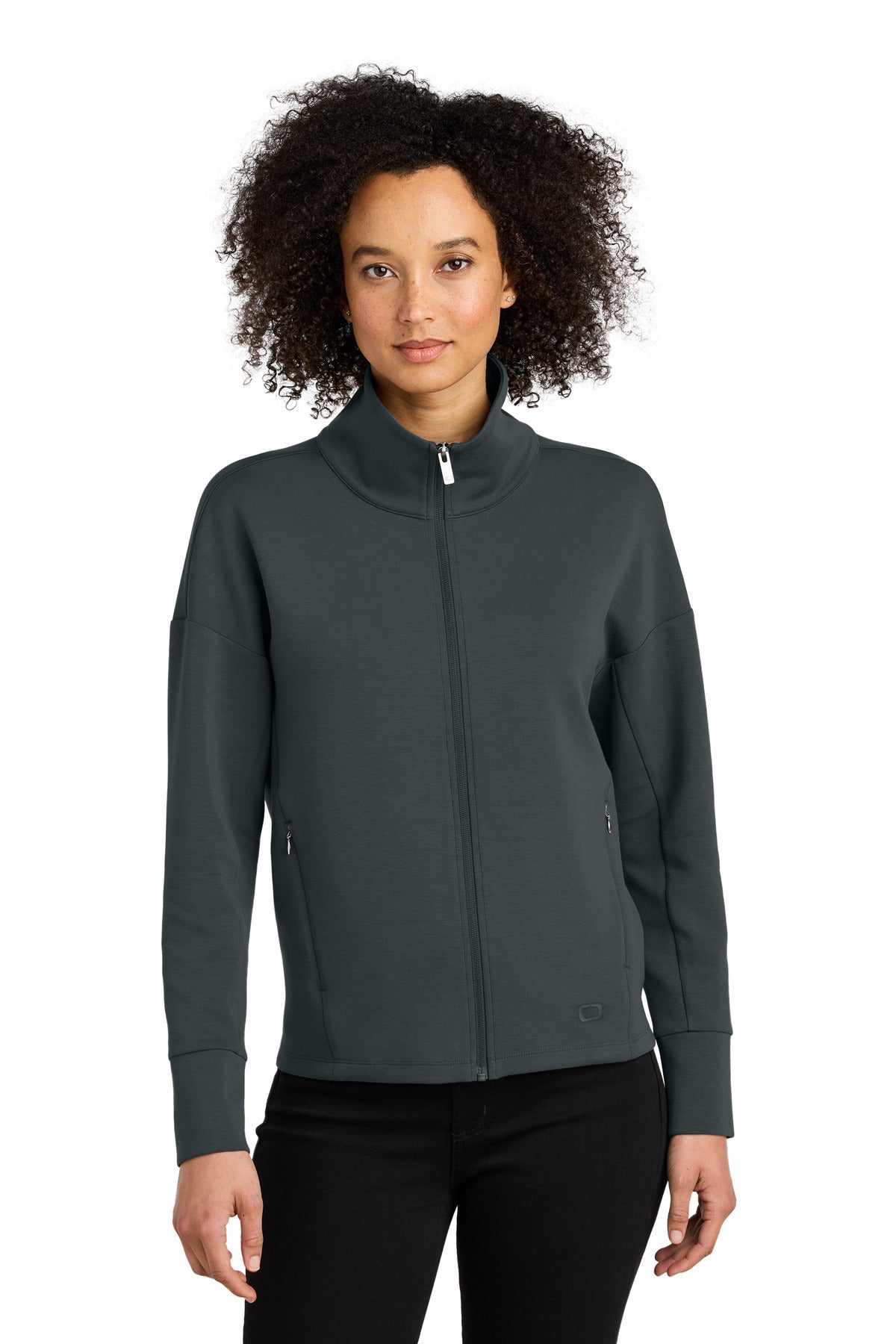 OGIO Women's Transcend Full-Zip LOG860 - Tarmac Grey