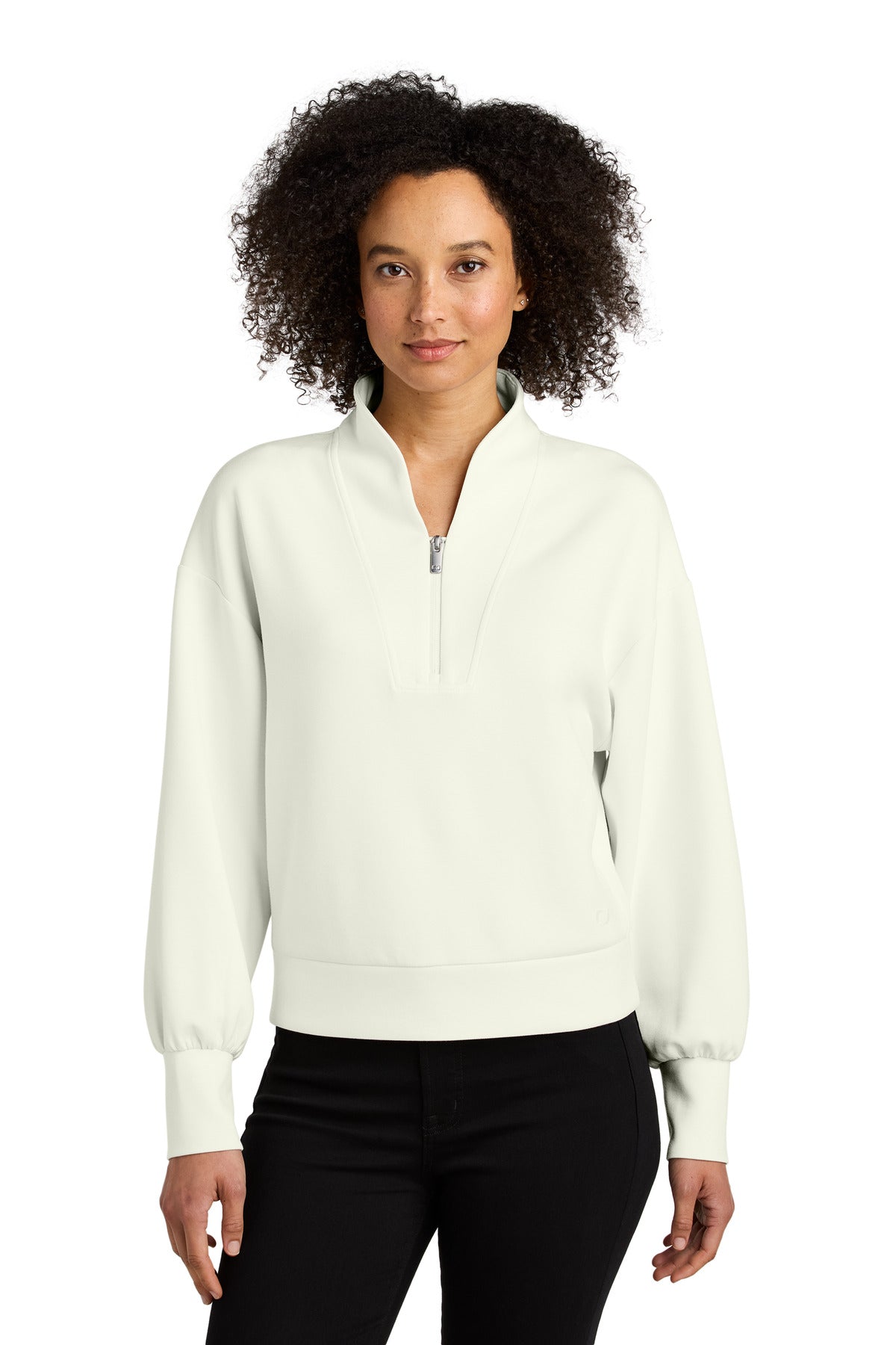OGIO Women's Transcend 1/4-Zip LOG861 - Opal White