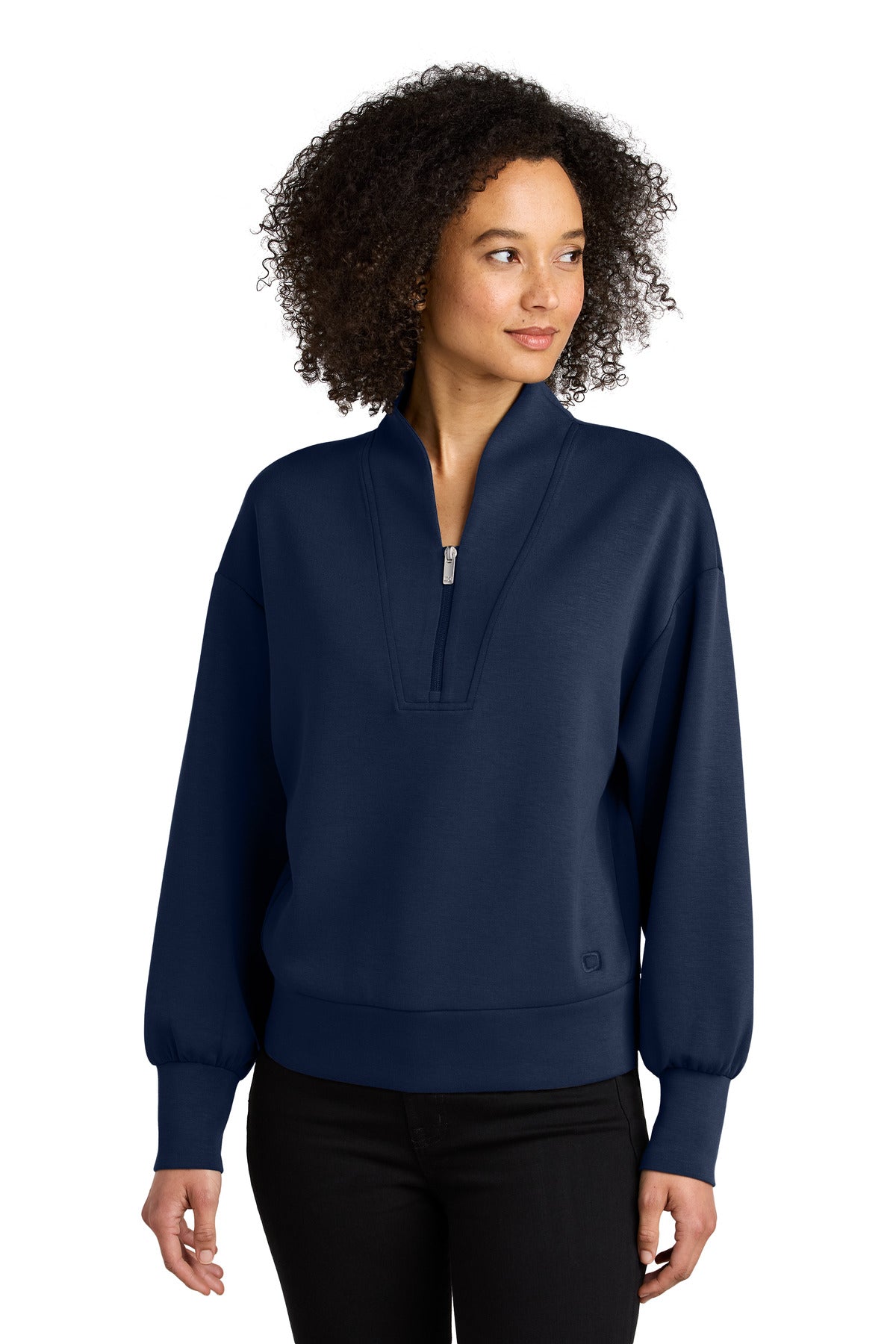 OGIO Women's Transcend 1/4-Zip LOG861 - River Blue Navy
