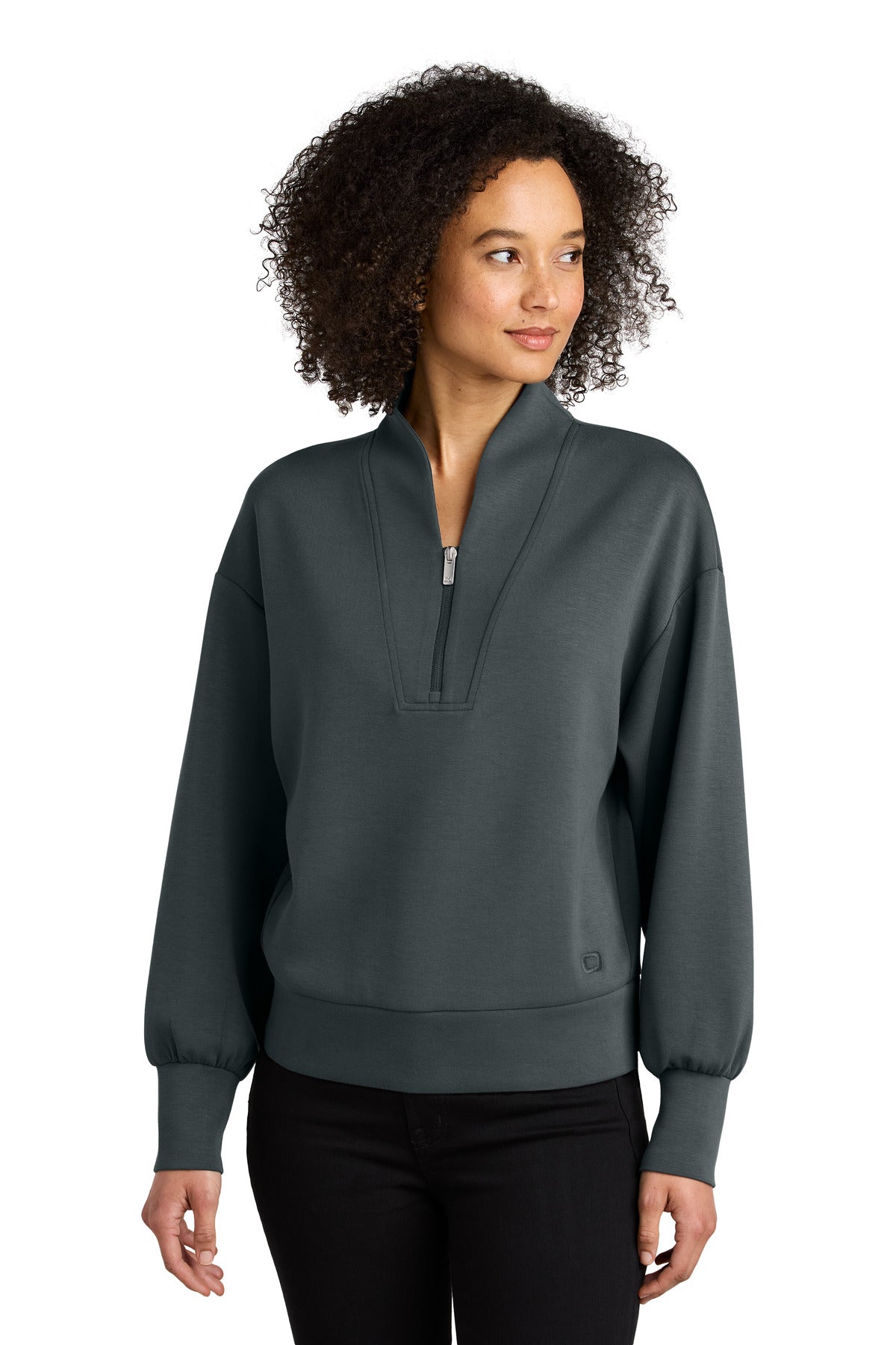 OGIO Women's Transcend 1/4-Zip LOG861 - Tarmac Grey