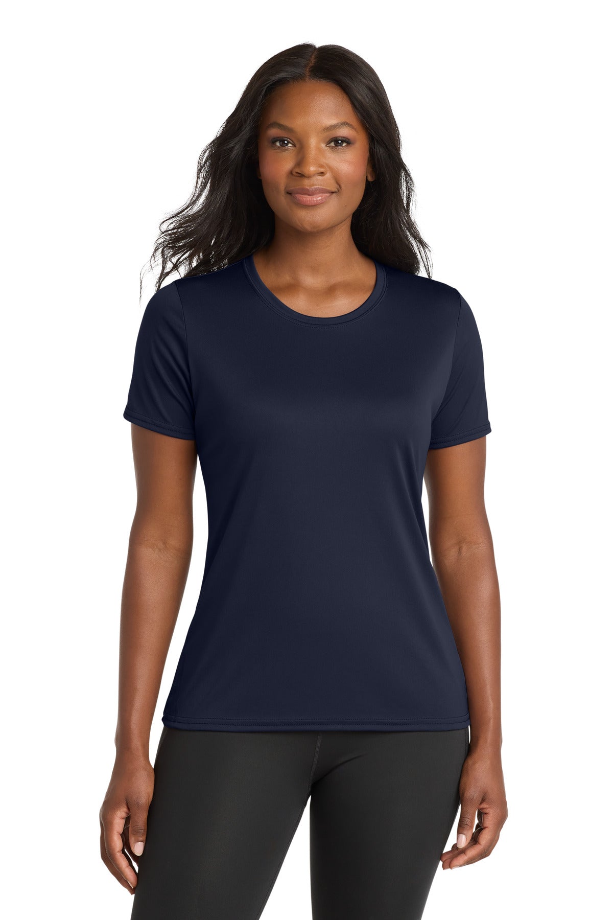 Port & Co Women's Performance Tee. LPC380 - Deep Navy