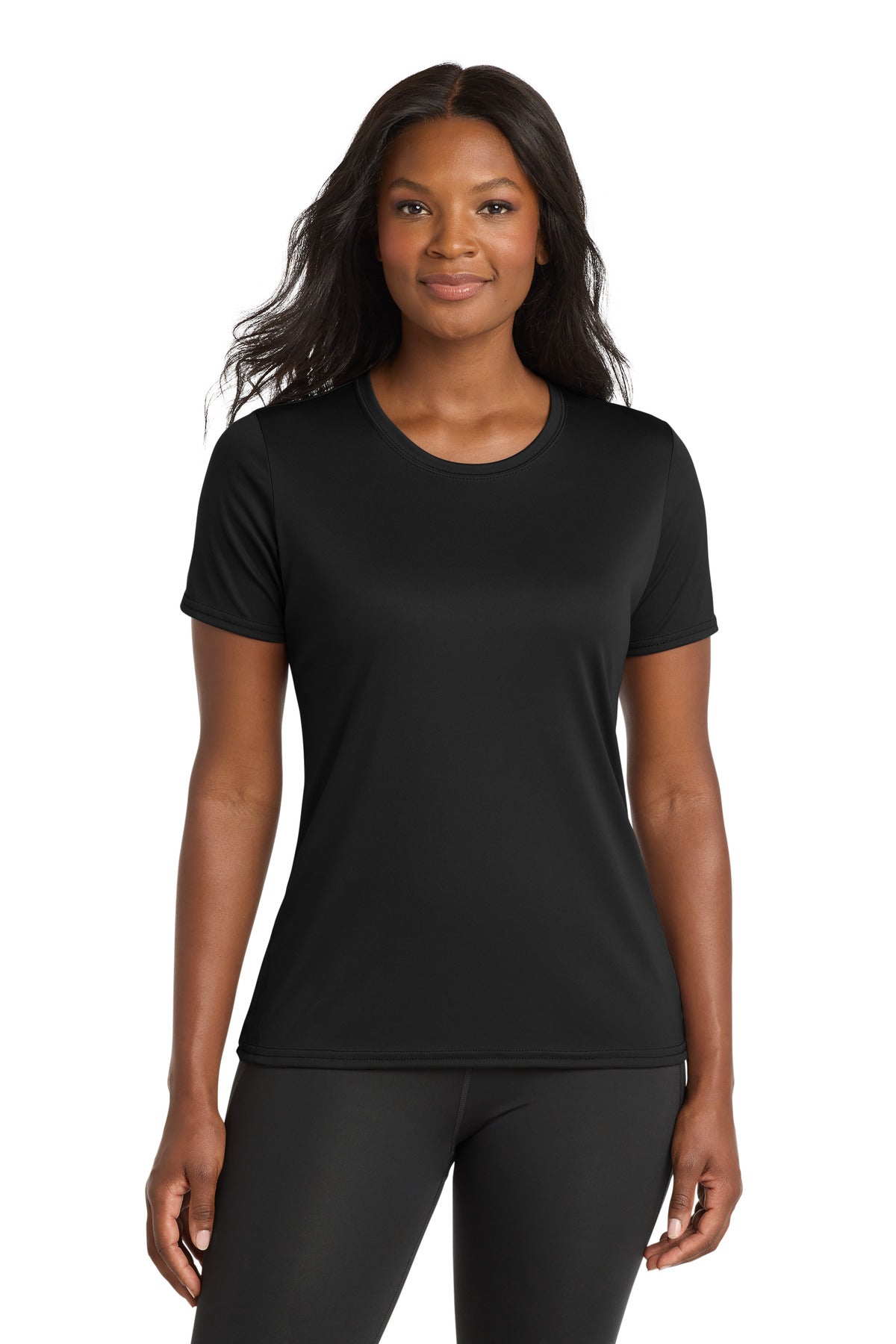 Port & Co Women's Performance Tee. LPC380 - Jet Black