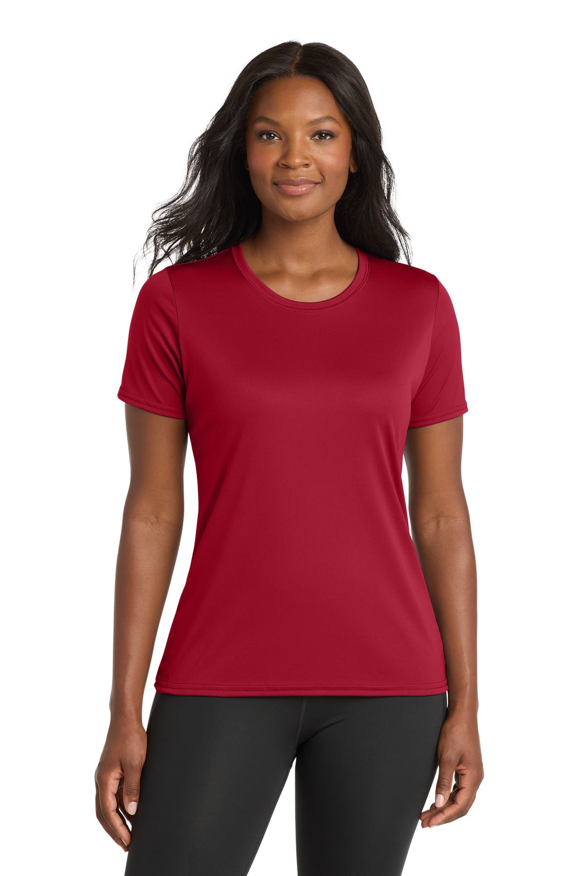 Port & Co Women's Performance Tee. LPC380 - Red