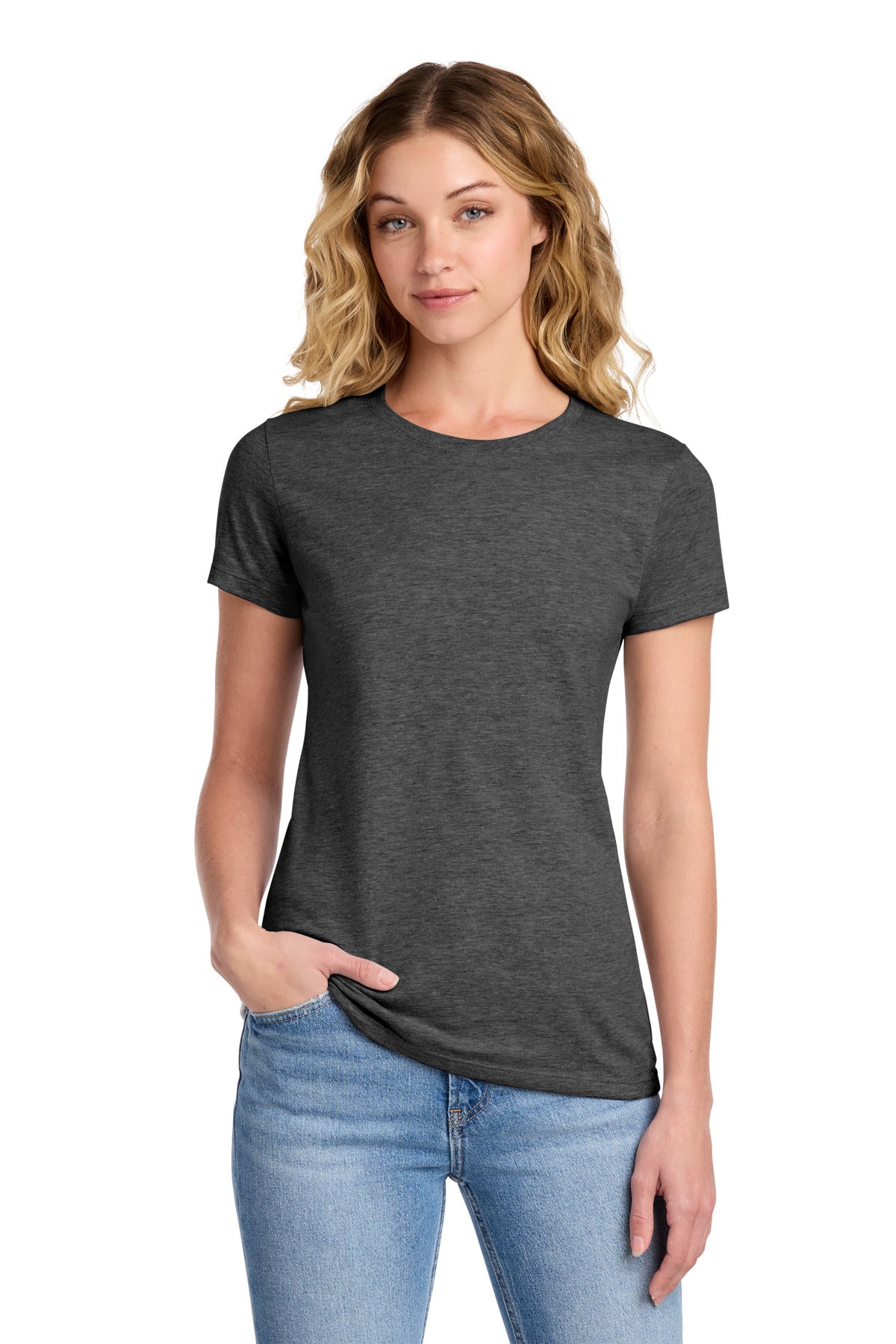 Port & Co Women's Fan Favorite Tee. LPC450 - Dark Heather Grey