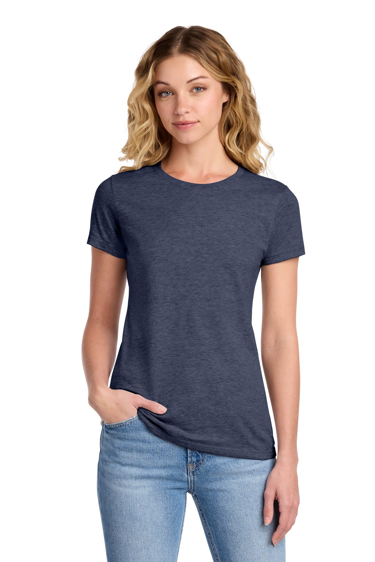 Port & Co Women's Fan Favorite Tee. LPC450 - Heather Navy