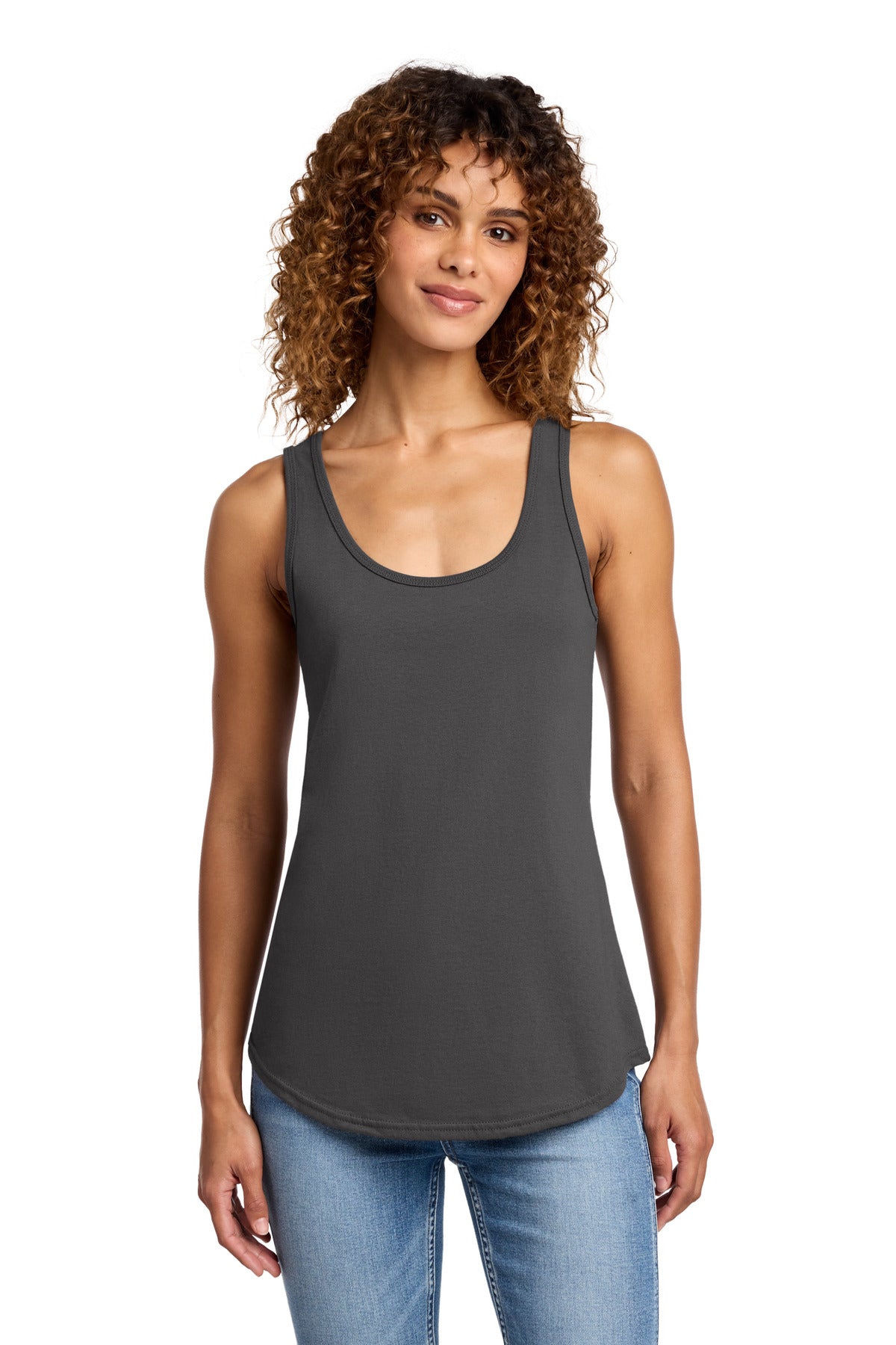 Port & Co Women's Core Cotton Tank Top.  LPC54TT - Charcoal