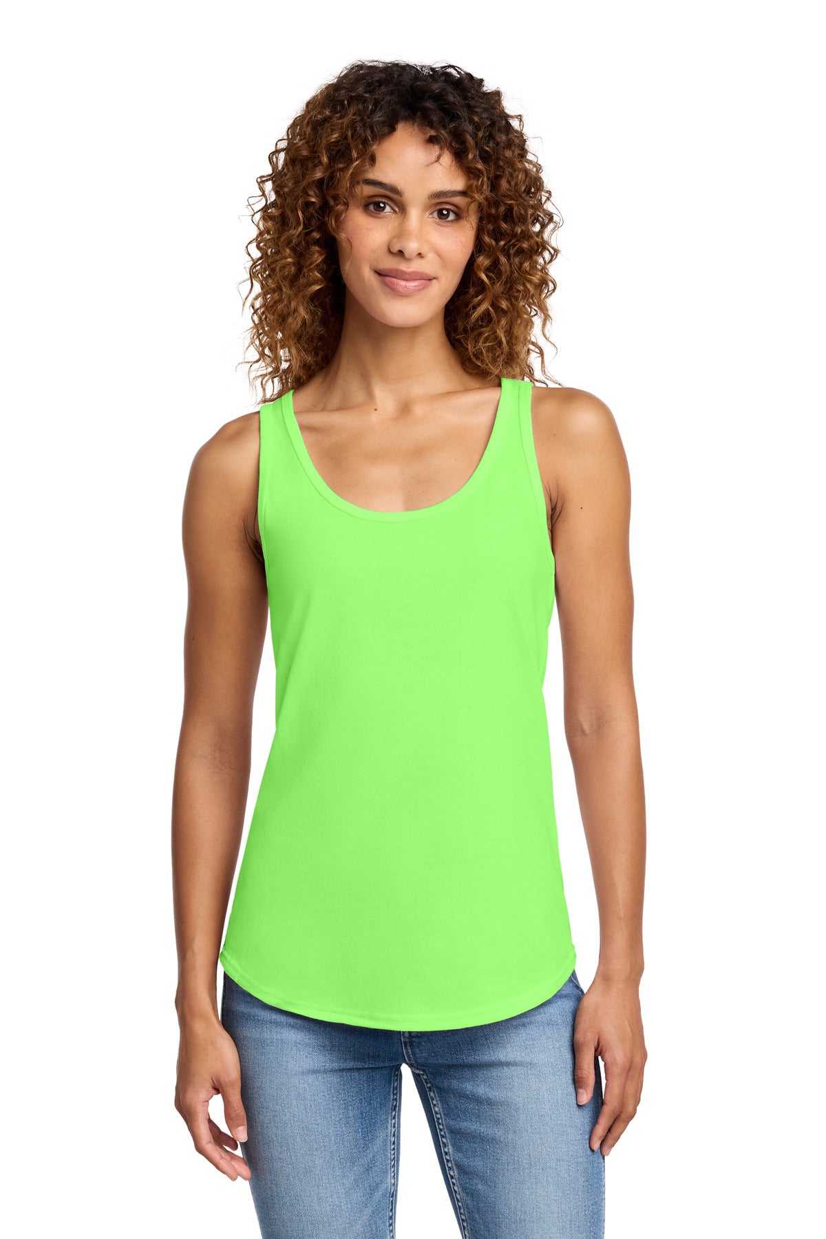 Port & Co Women's Core Cotton Tank Top.  LPC54TT - Neon Green