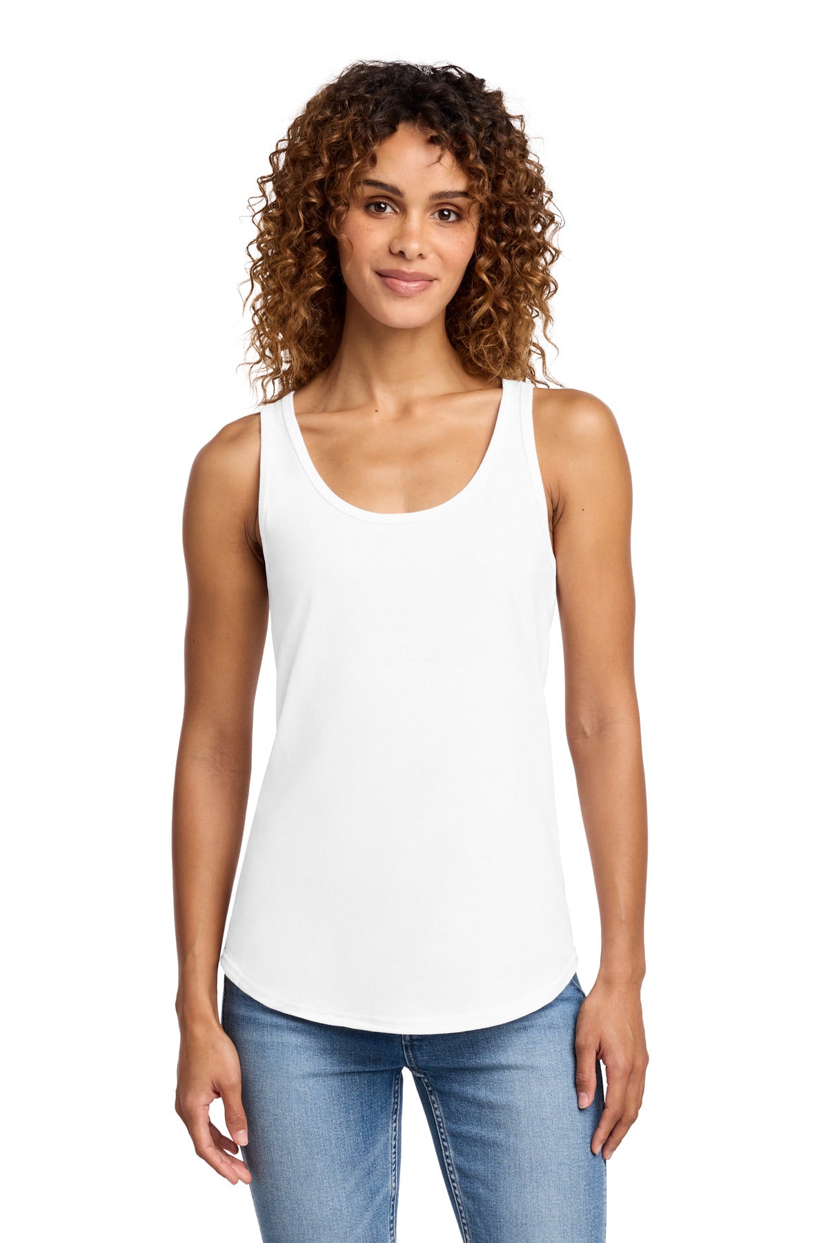Port & Co Women's Core Cotton Tank Top.  LPC54TT - White