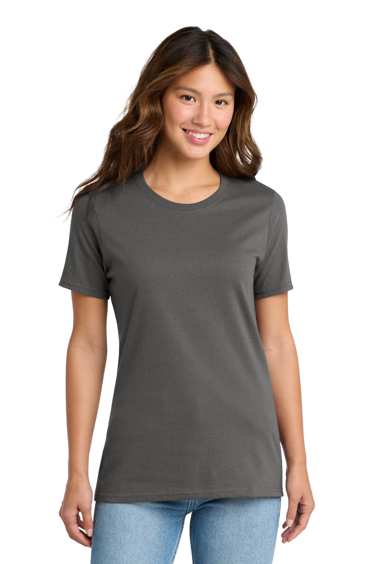 Port & Co Women's Core Cotton Tee. LPC54 - Charcoal
