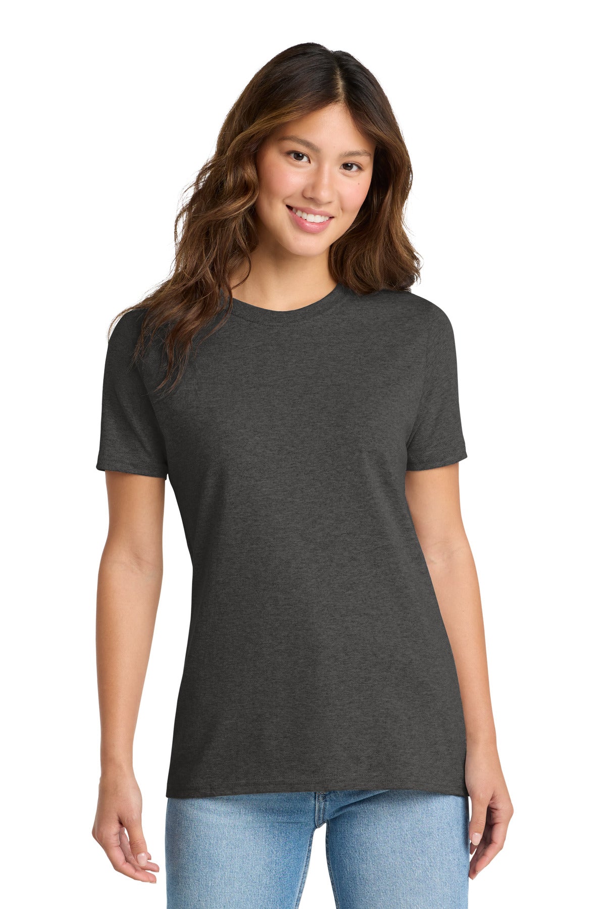 Port & Co Women's Core Cotton Tee. LPC54 - Dark Heather Grey