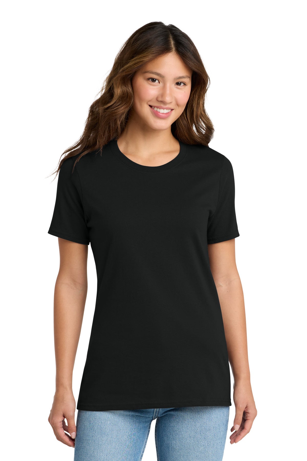 Port & Co Women's Core Cotton Tee. LPC54 - Jet Black