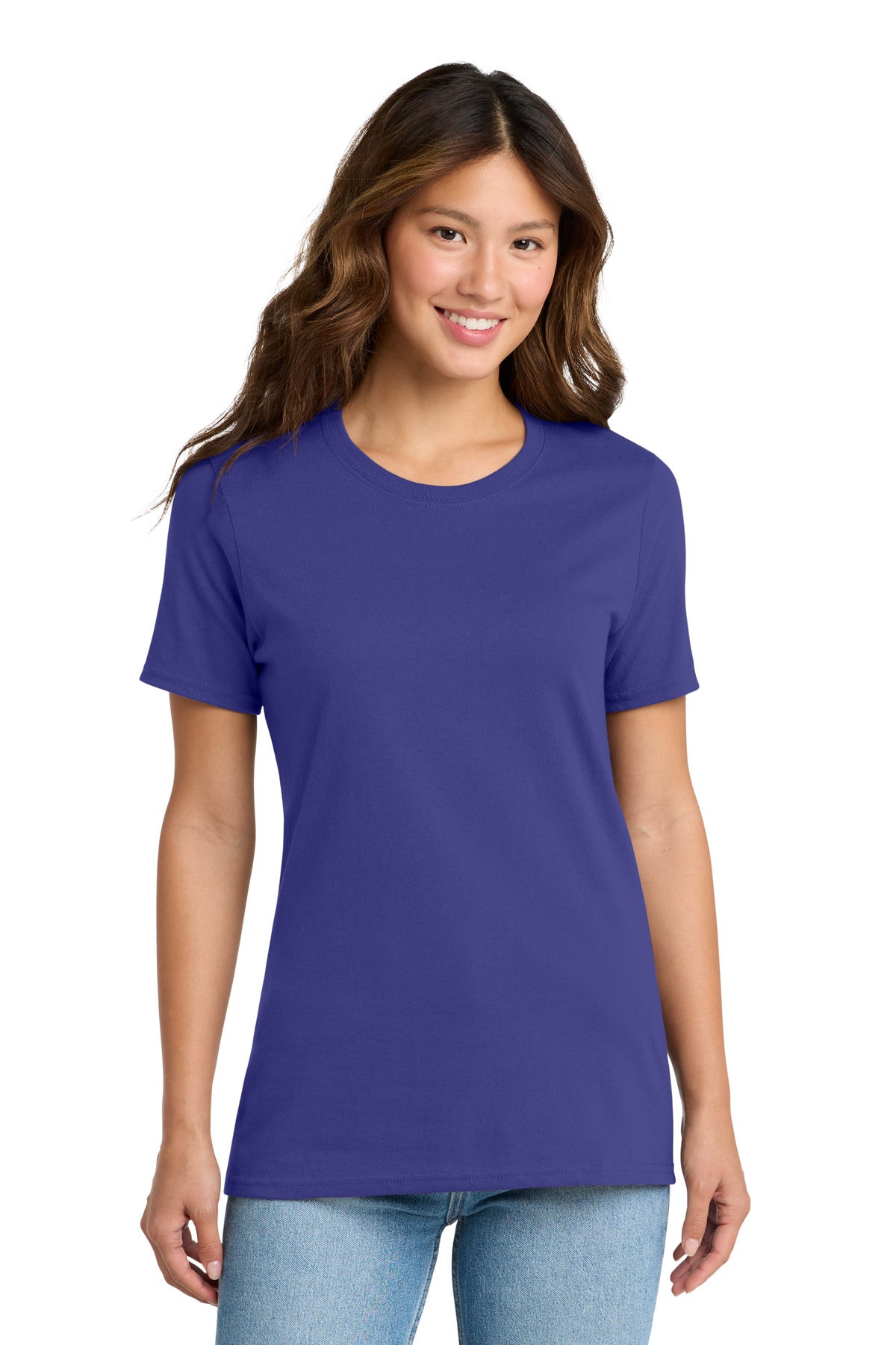Port & Co Women's Core Cotton Tee. LPC54 - Purple