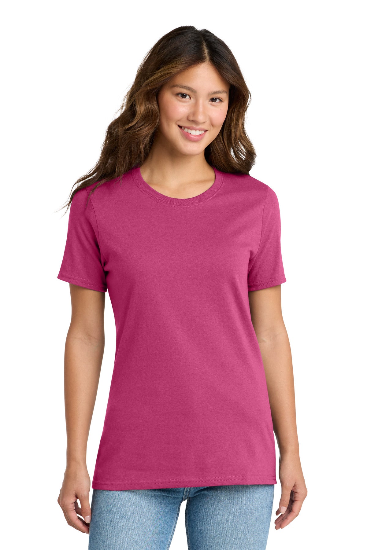 Port & Co Women's Core Cotton Tee. LPC54 - Sangria