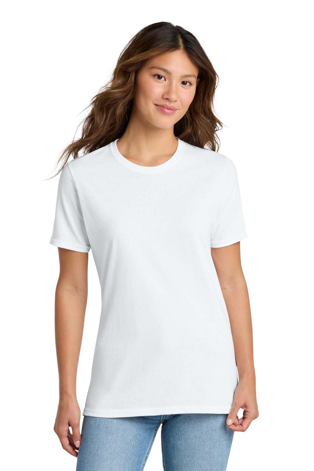 Port & Co Women's Core Cotton Tee. LPC54 - White