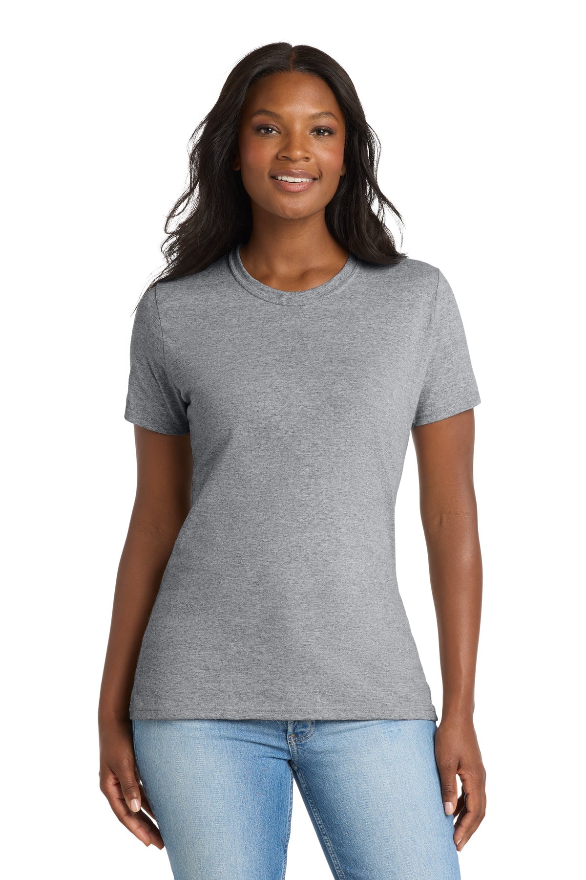 Port & Co Women's Core Blend Tee. LPC55 - Athletic Heather