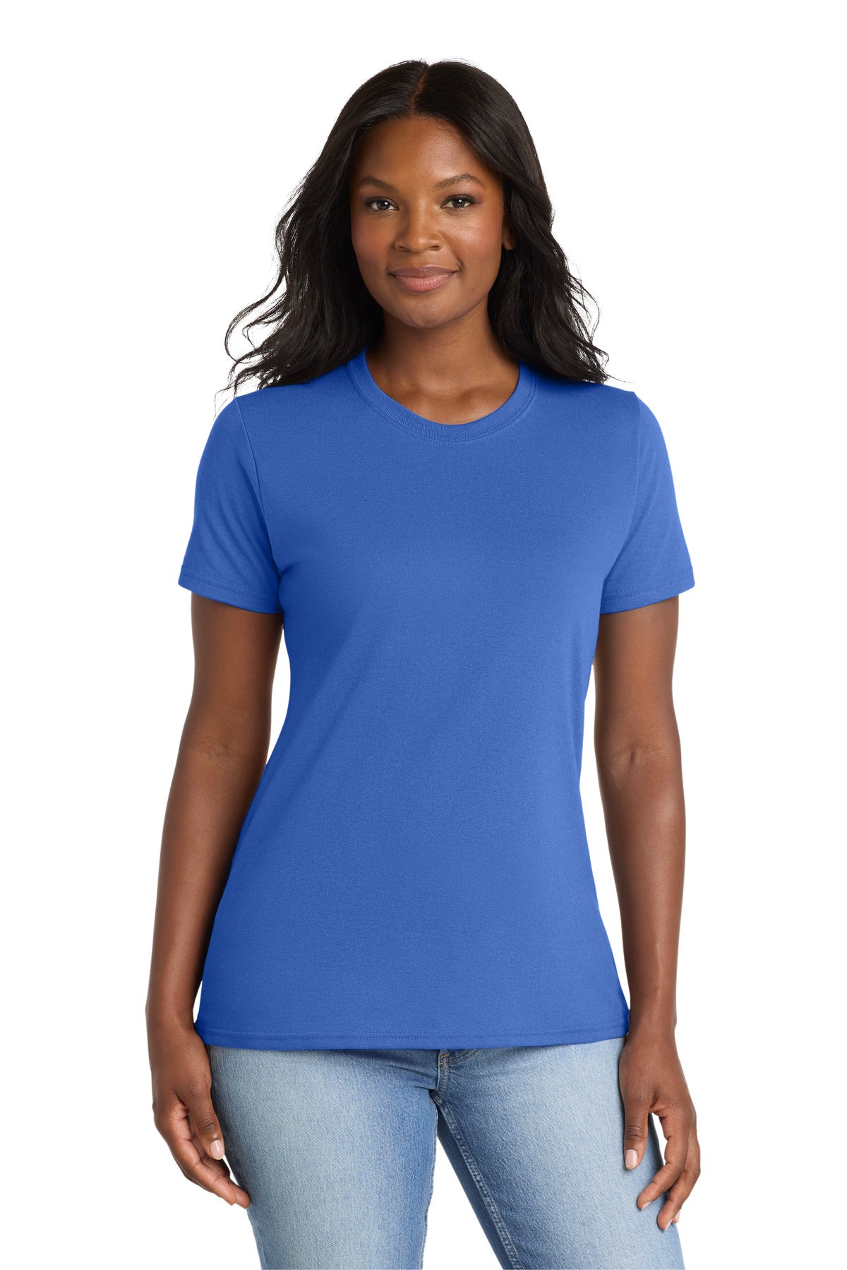 Port & Co Women's Core Blend Tee. LPC55 - Royal