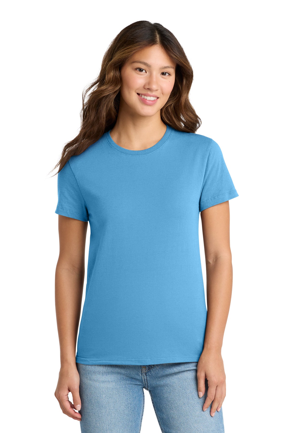 Port & Co Women's Essential Tee. LPC61 - Aquatic Blue
