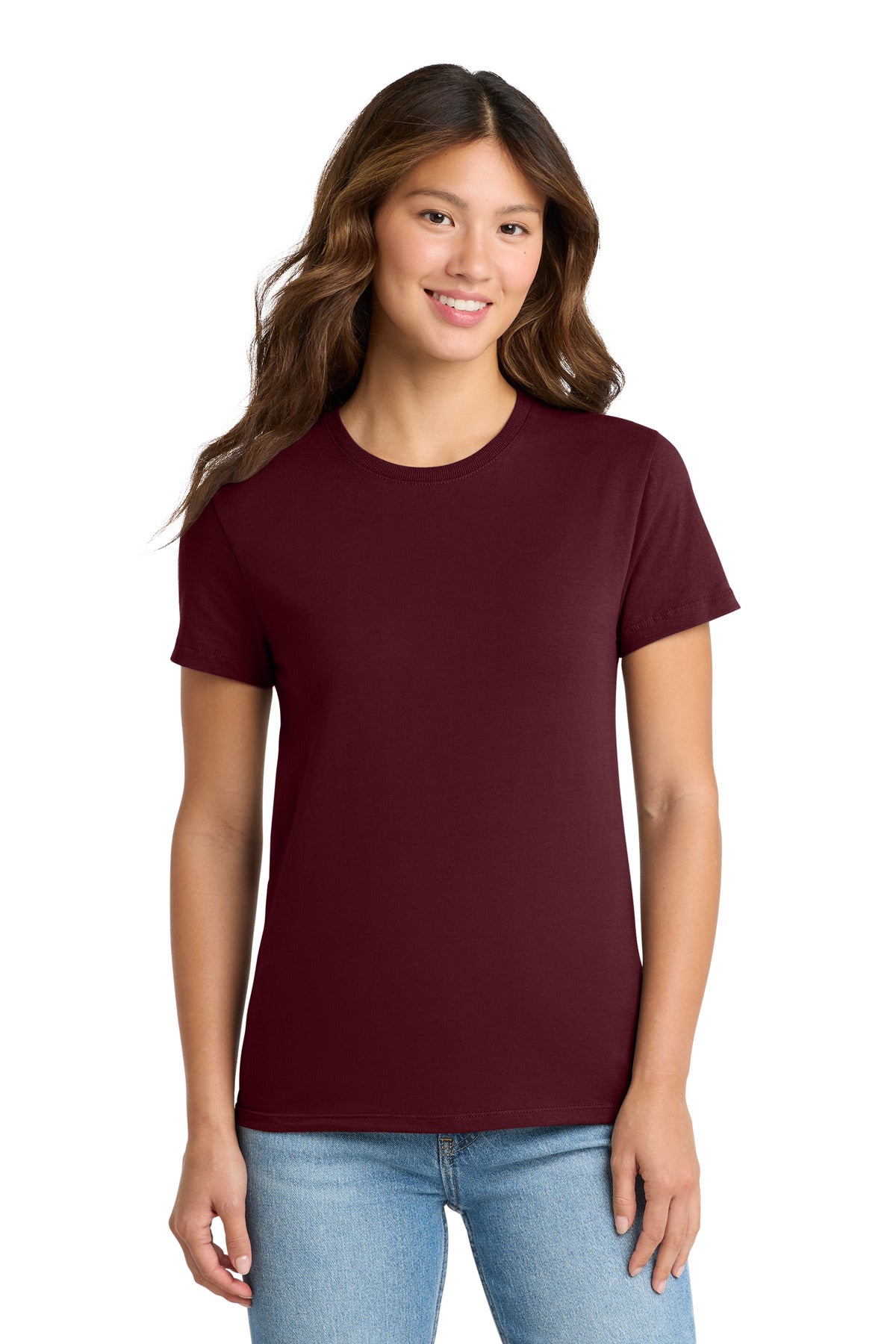 Port & Co Women's Essential Tee. LPC61 - Athletic Maroon