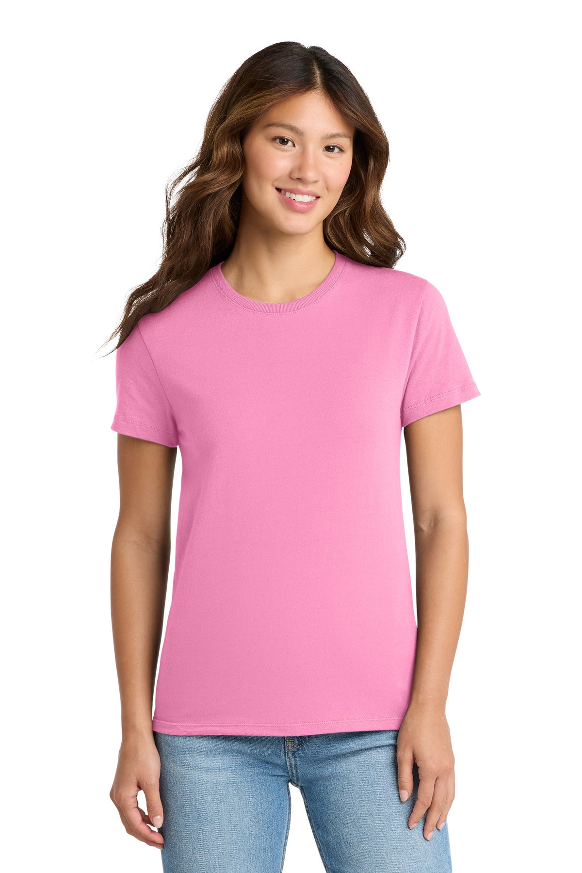 Port & Co Women's Essential Tee. LPC61 - Candy Pink