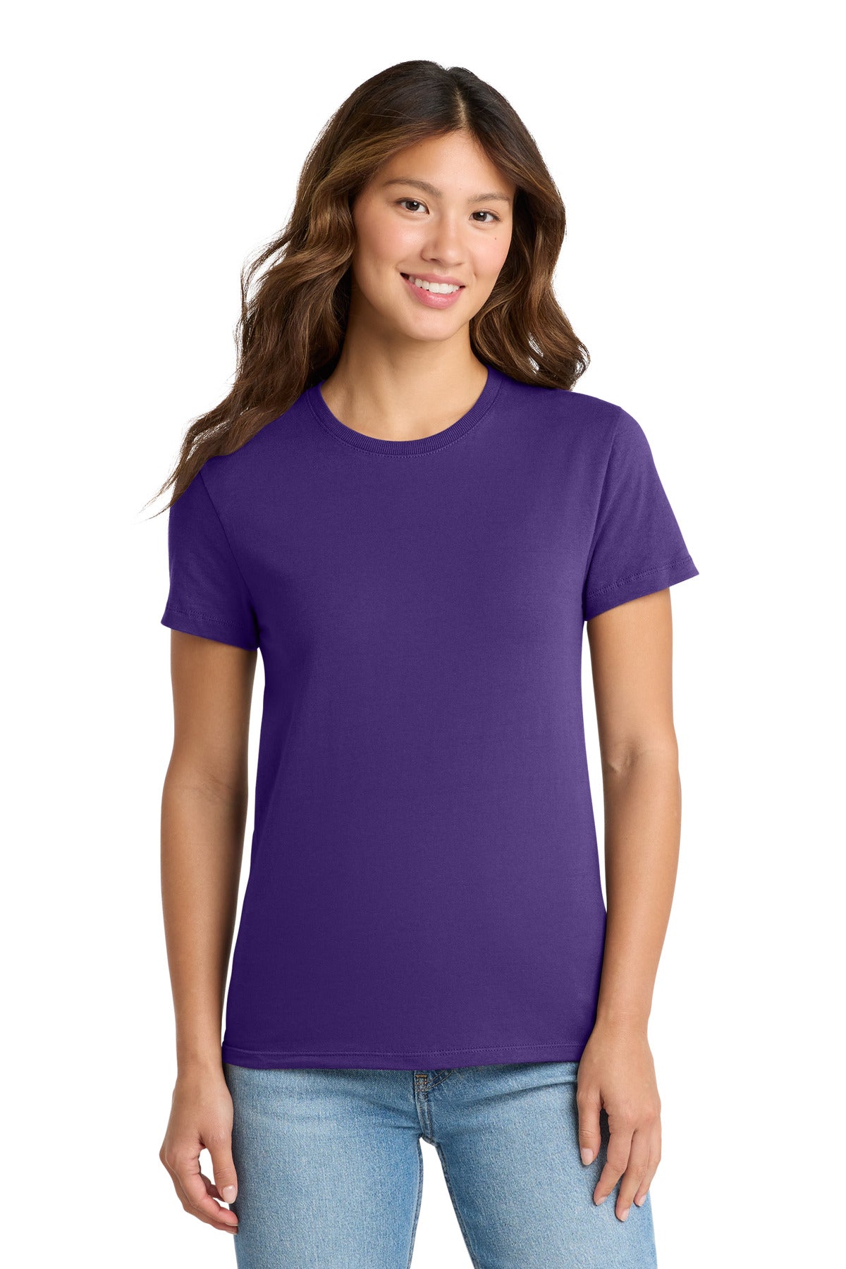 Port & Co Women's Essential Tee. LPC61 - Purple