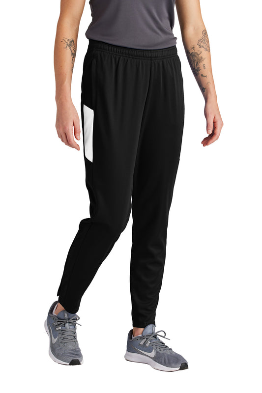 Sport-Tek Women's Travel Pant LPST800 - Black/ White