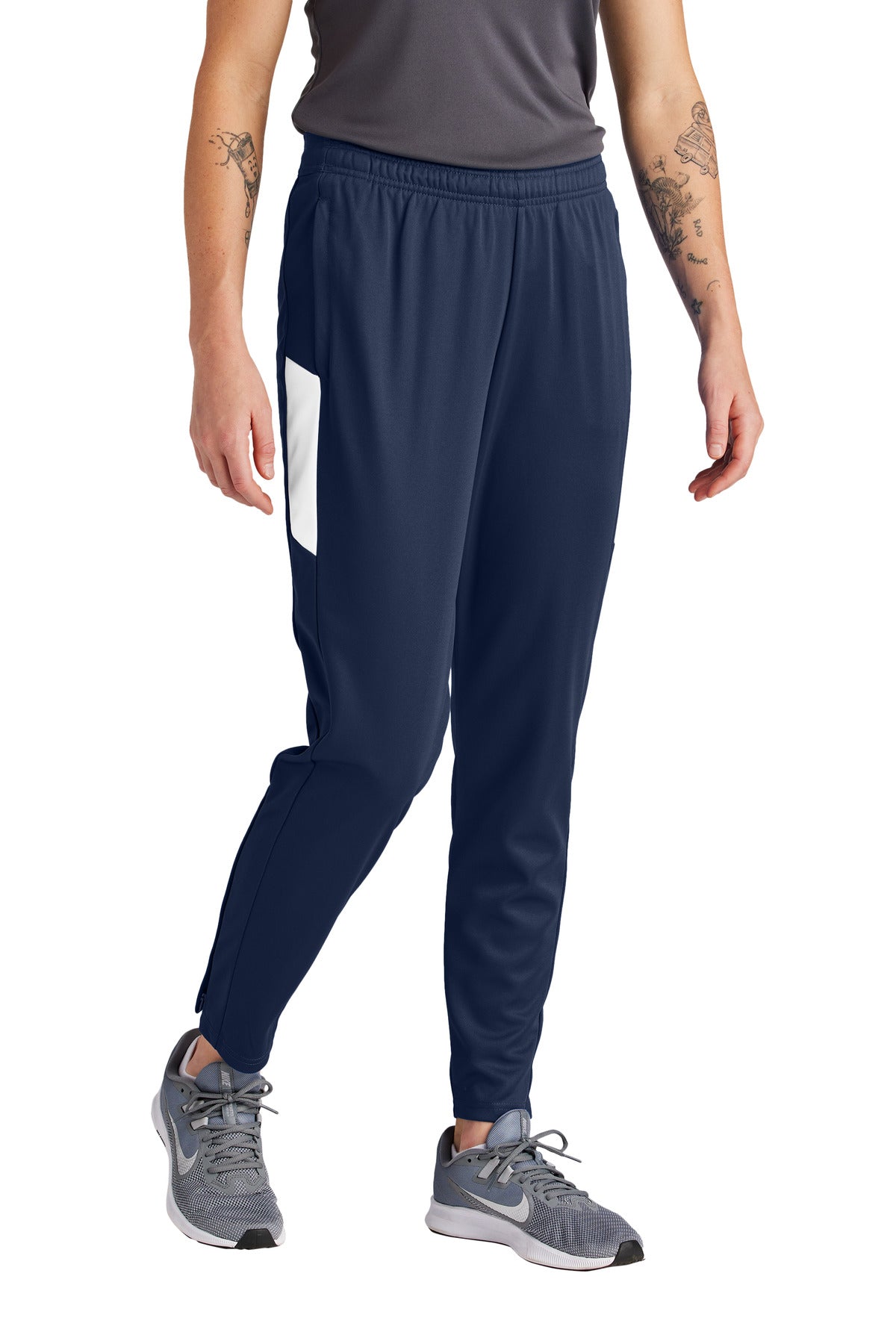 Sport-Tek Women's Travel Pant LPST800 - True Navy/ White