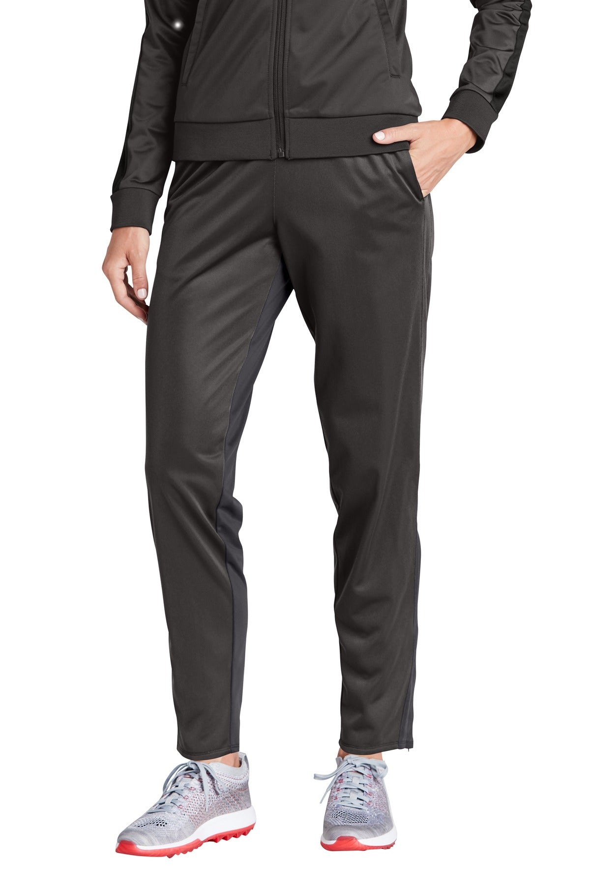 Sport-Tek  Women's Tricot Track Jogger. LPST95 - Graphite