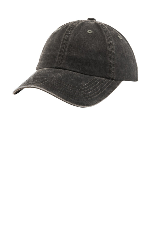 Port Authority Women's Garment-Washed Cap. LPWU - Black