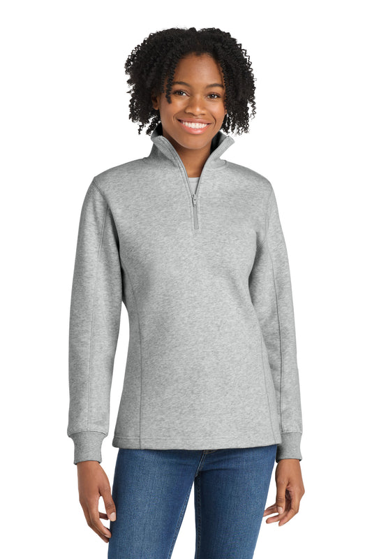 Sport-Tek Women's 1/4-Zip Sweatshirt. LST253 - Athletic Heather