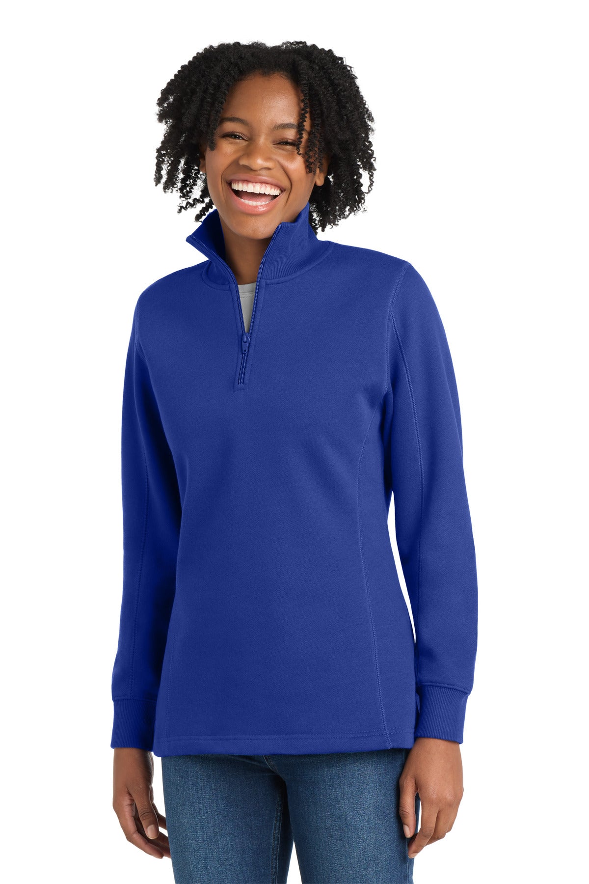 Sport-Tek Women's 1/4-Zip Sweatshirt. LST253 - True Royal