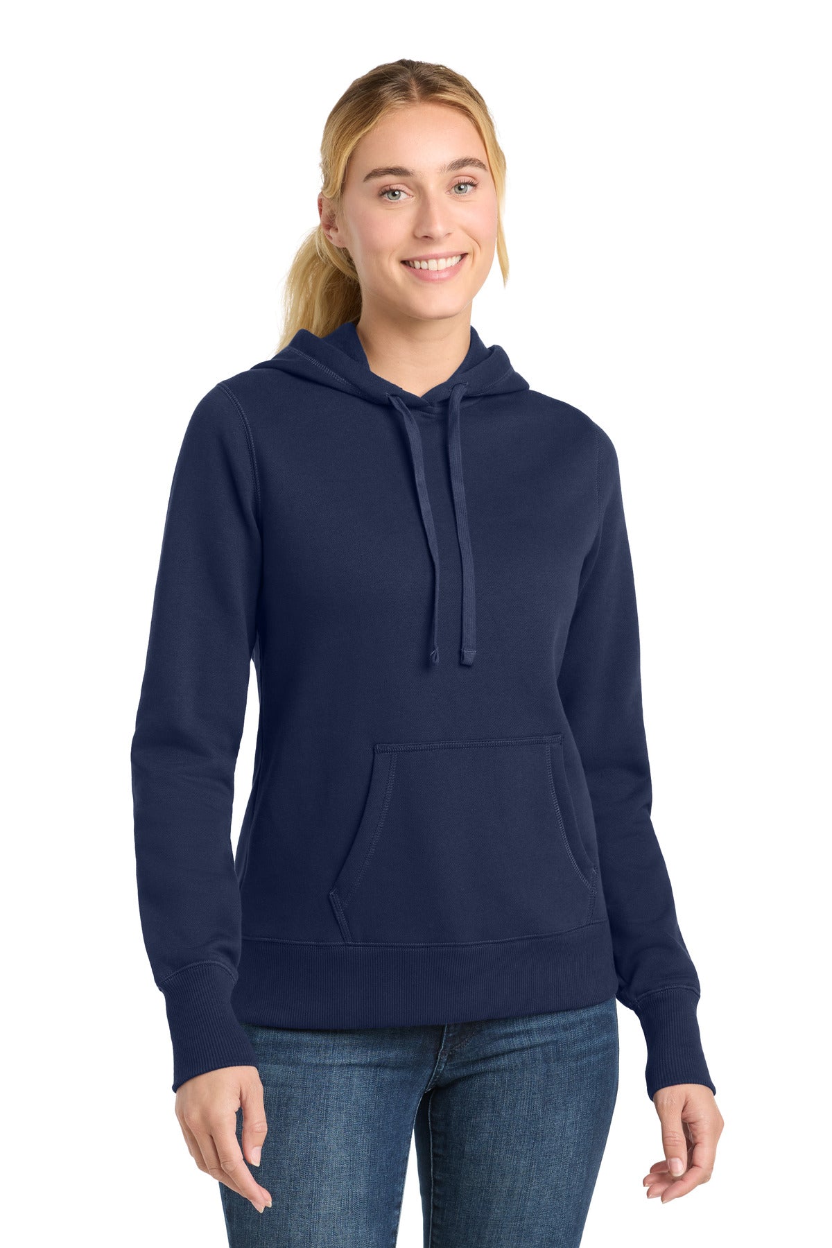 Sport-Tek Women's Pullover Hooded Sweatshirt. LST254 - True Navy