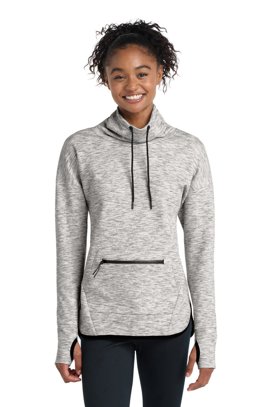 Sport-Tek Women's Triumph Cowl Neck Pullover LST280 - Athletic Heather