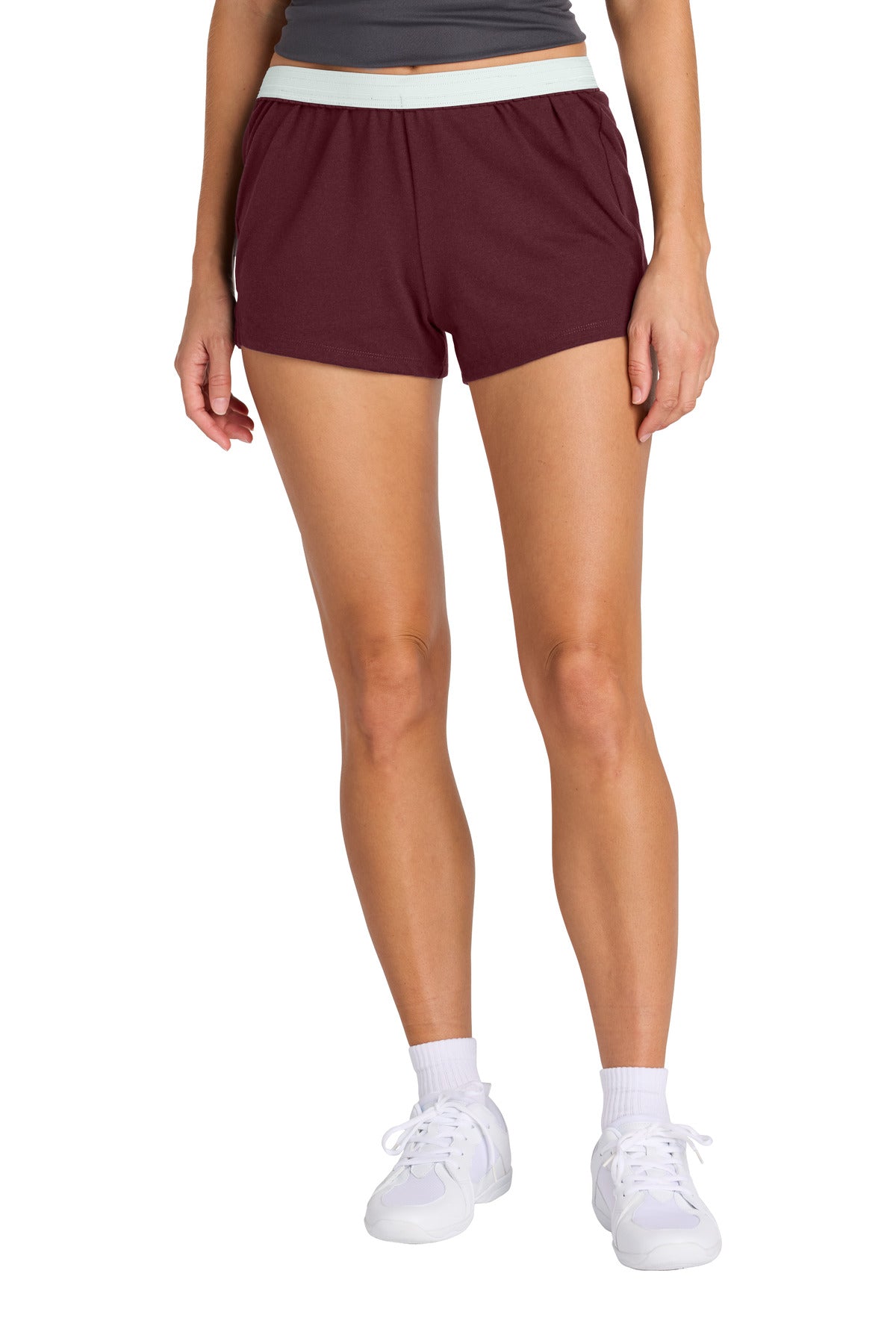 Sport-Tek Women's Jersey Knit Squad Short LST311 - Maroon