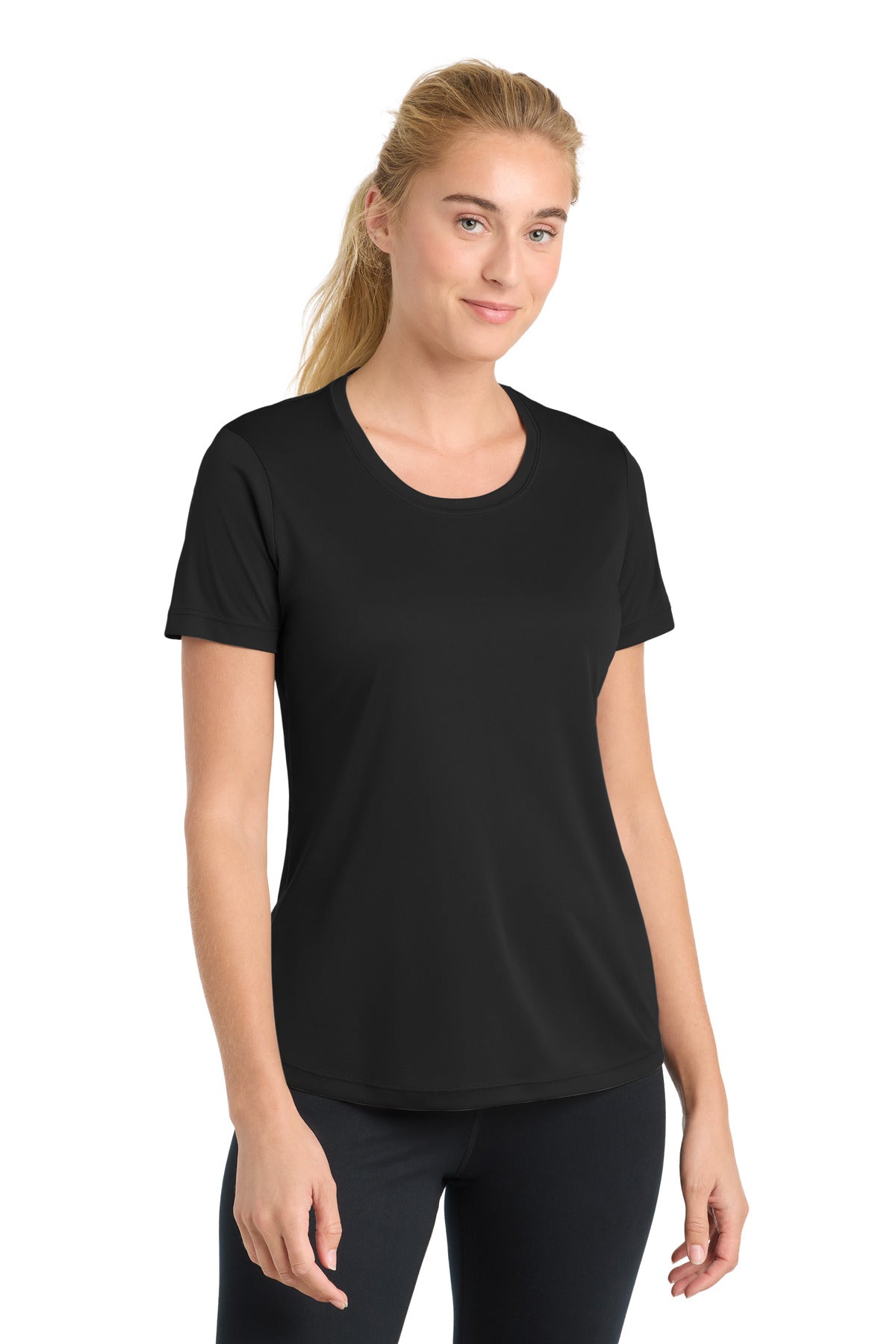 Sport-Tek Women's PosiCharge Competitor Tee. LST350 - Black