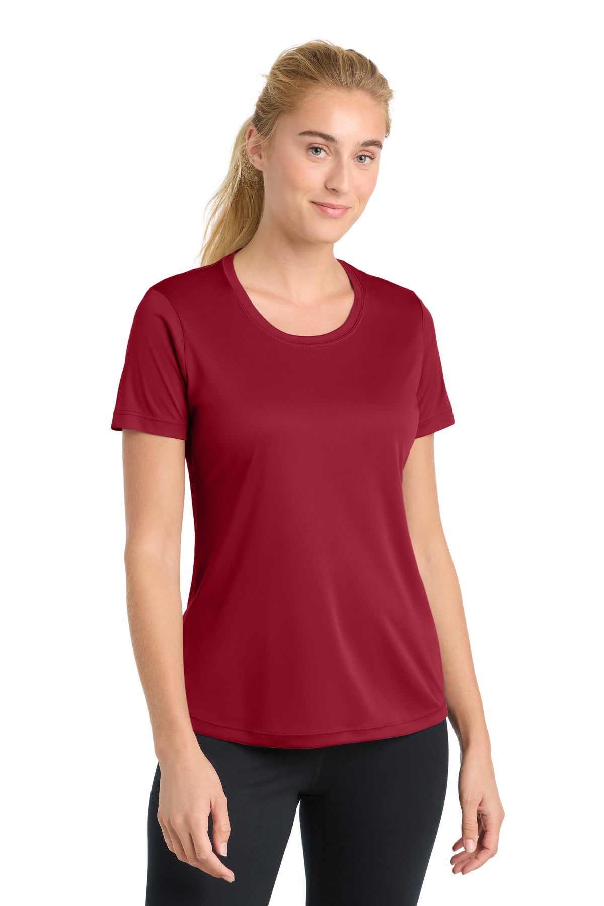 Sport-Tek Women's PosiCharge Competitor Tee. LST350 - Deep Red