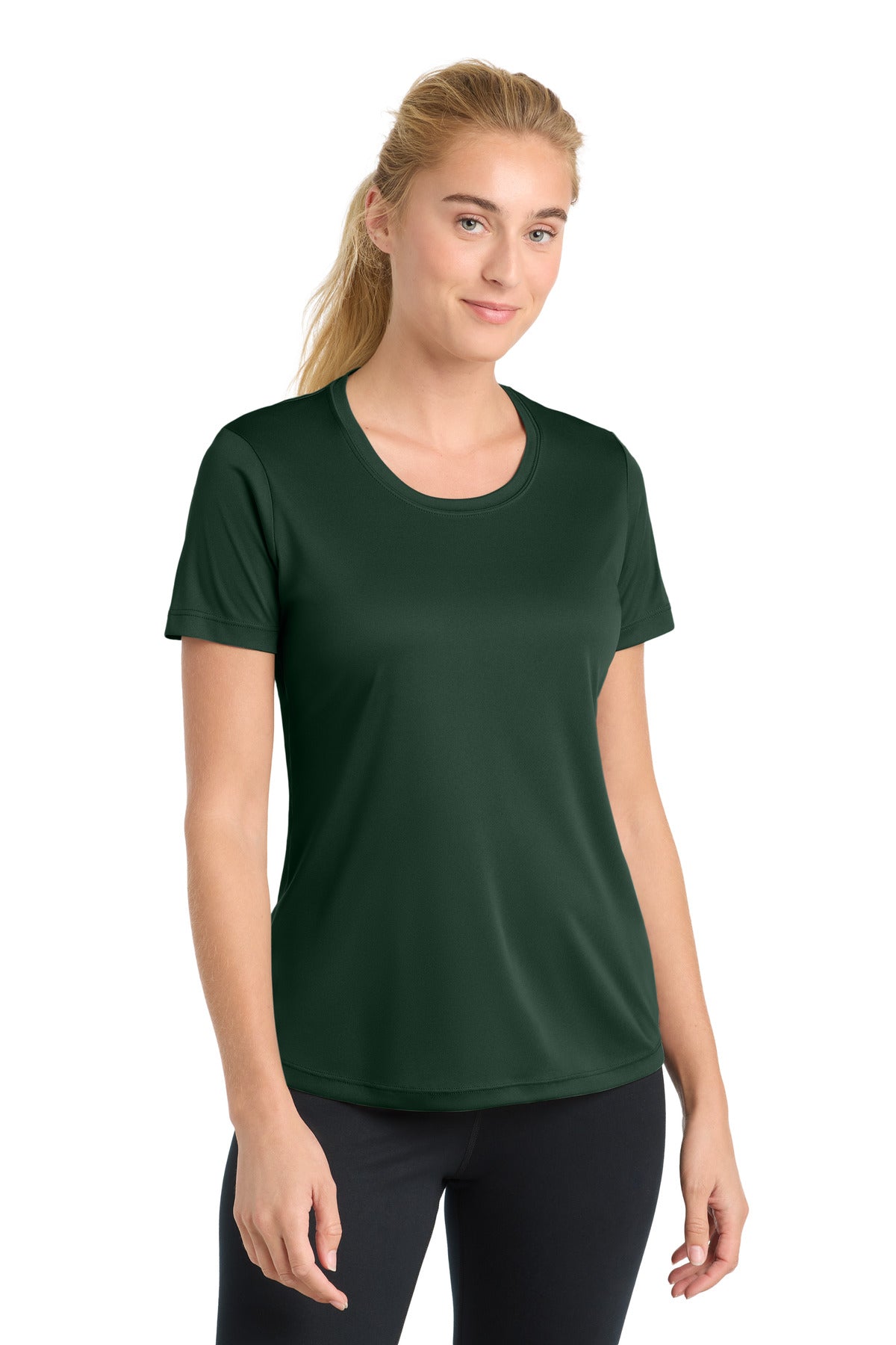 Sport-Tek Women's PosiCharge Competitor Tee. LST350 - Forest Green