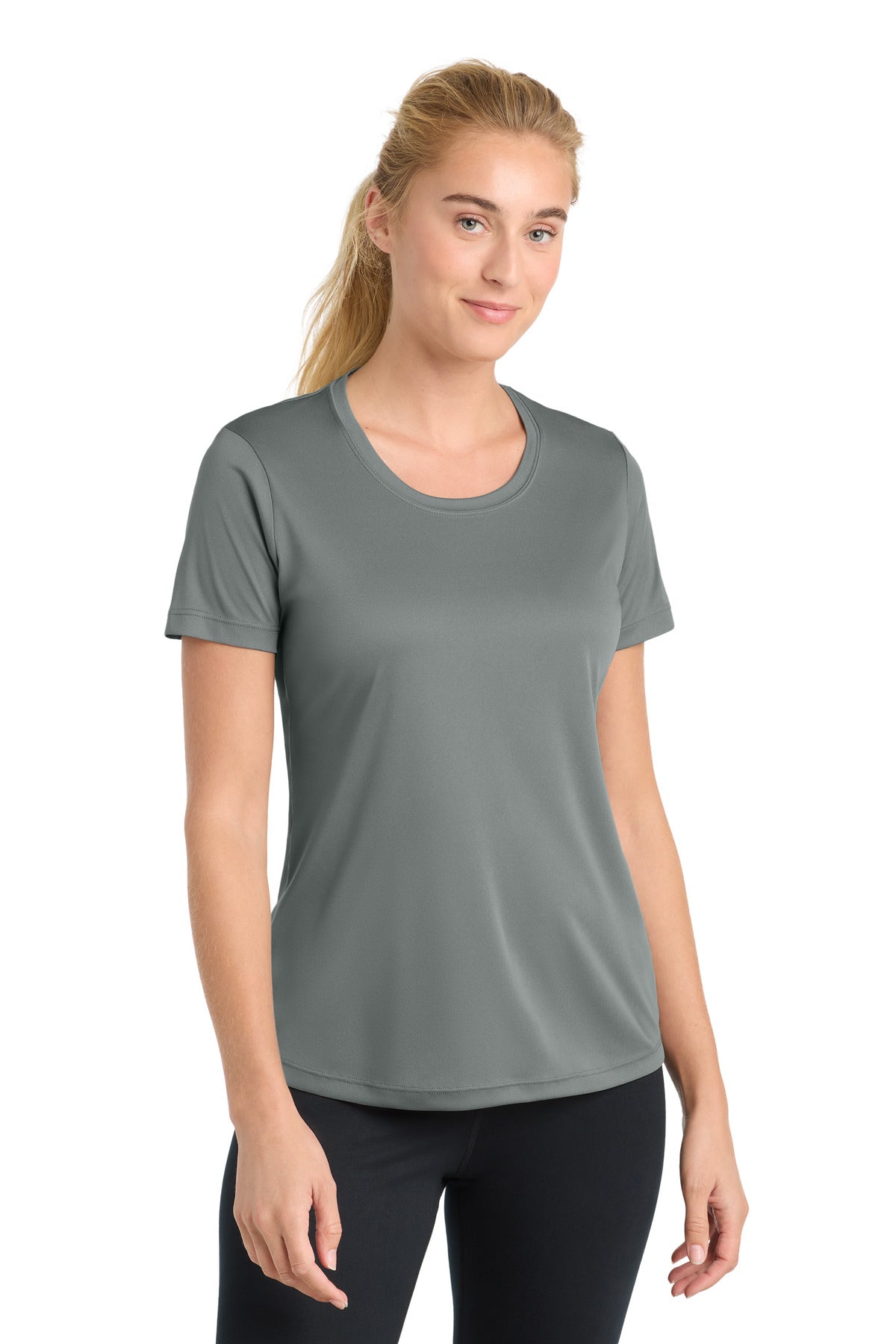 Sport-Tek Women's PosiCharge Competitor Tee. LST350 - Grey Concrete